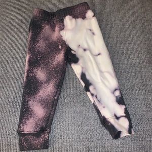 2T bleach dyed sweatpants
